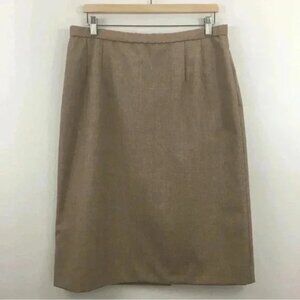 Vintage Pendleton Women’s 100% Virgin Wool Tan Skirt Size 16 (fits like 14)